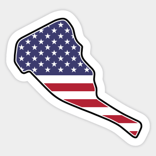 Road Atlanta [flag] Sticker